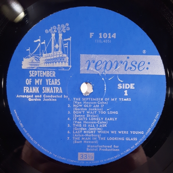 Frank Sinatra - September Of My Years - Vinyl LP Record - Picture 3 of 4